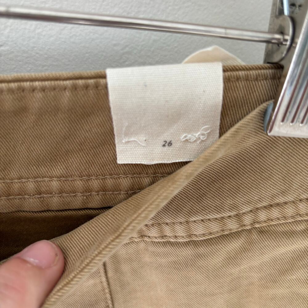 NWT AE77 Premium Military Shorts High Waisted Tan Khaki Size 26 - Picture 7 of 9